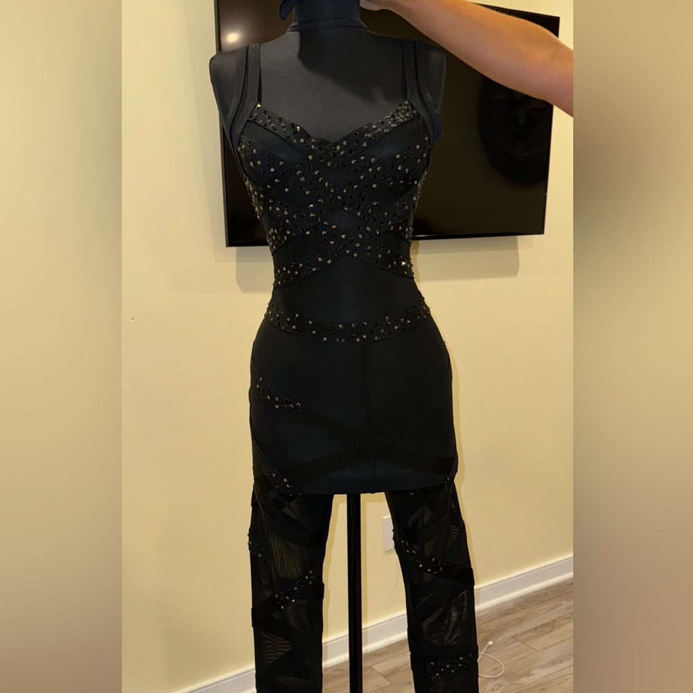 Sheer Rhinestone Bodysuit - Picture 2 of 4